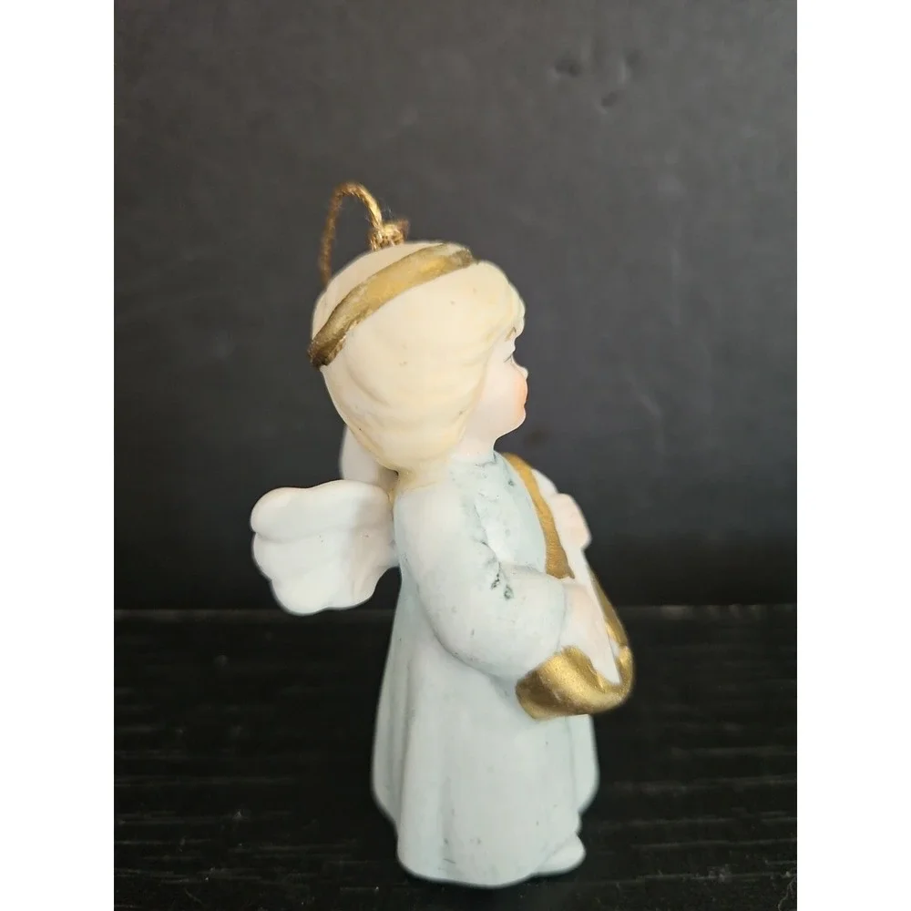 Vintage Guardian‎ Angel Ornament Porcelain